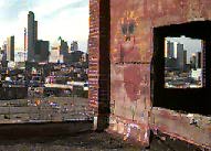 Vue du centre-ville &agrave; partir du toit