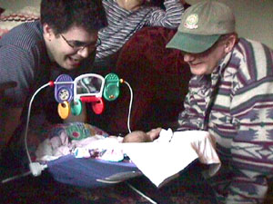 Tes mononcles Denis Garneau et Walt Pittman s'extasiant devant toi