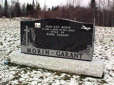 Tombe de mon meilleur ami d'enfance, Jean-Guy Morin
