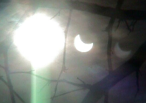 L'&eacute;clipse solaire partielle du 25 d&eacute;cembre 2000