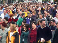 Manifestation de la FPJQ, 15 septembre 2000