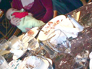 Une table au resto apr&egrave;s un brunch
