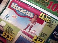 Des couches en vente