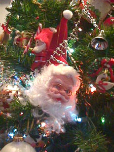 D&eacute;tail de l'arbre de No&euml;l de tante Aline